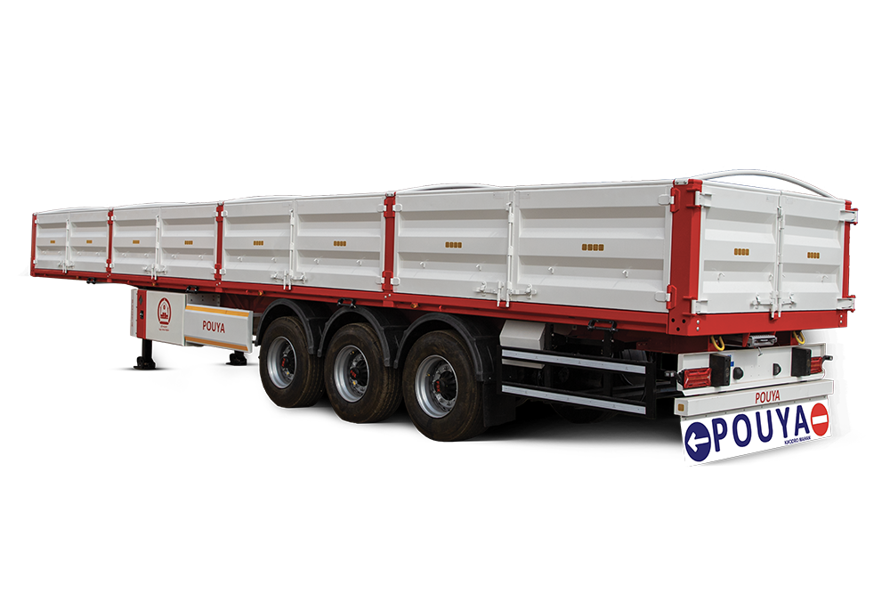 تریلر کفی لبه دار سه محور