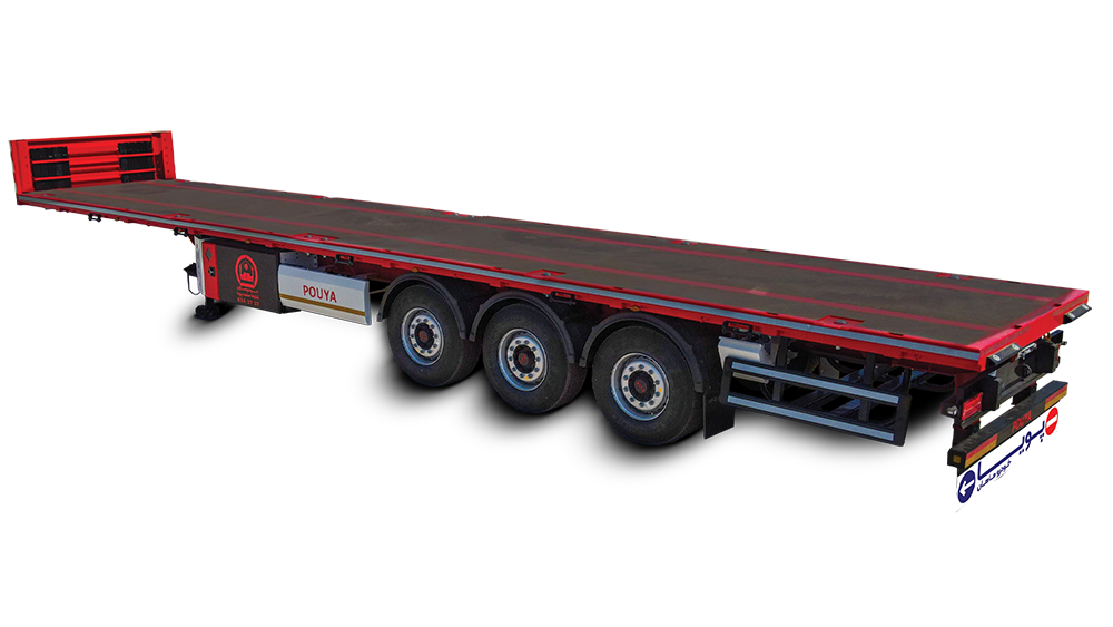 تریلر کفی سه محور طول 12.60 متر