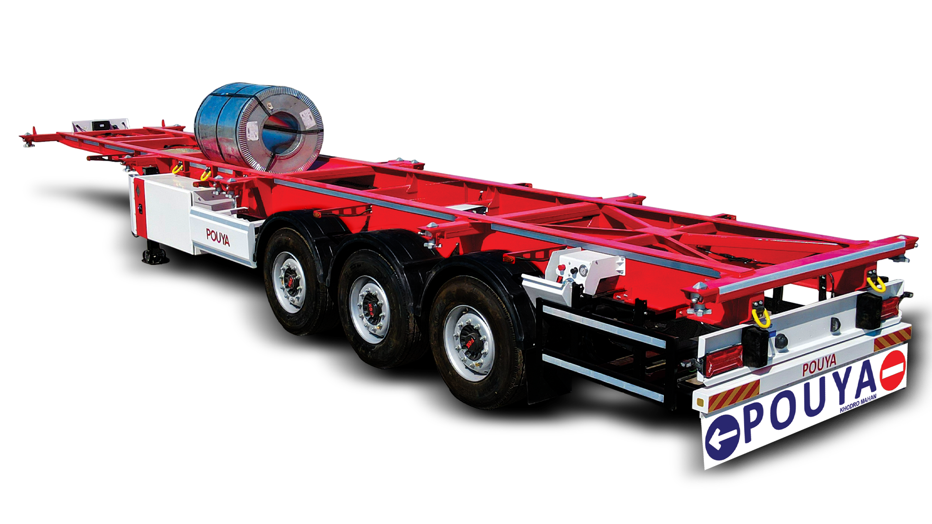 3 AXLES Container Chassis SEMI TRAILER Coil
