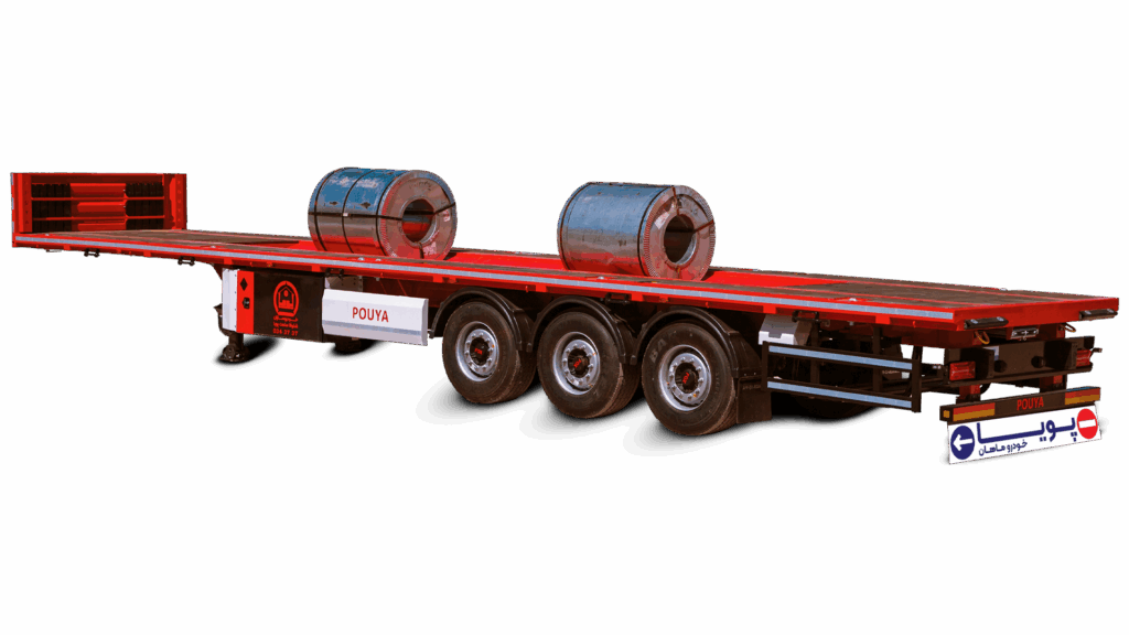 تریلر کفی سه محور رولبر طول 12.60 متر