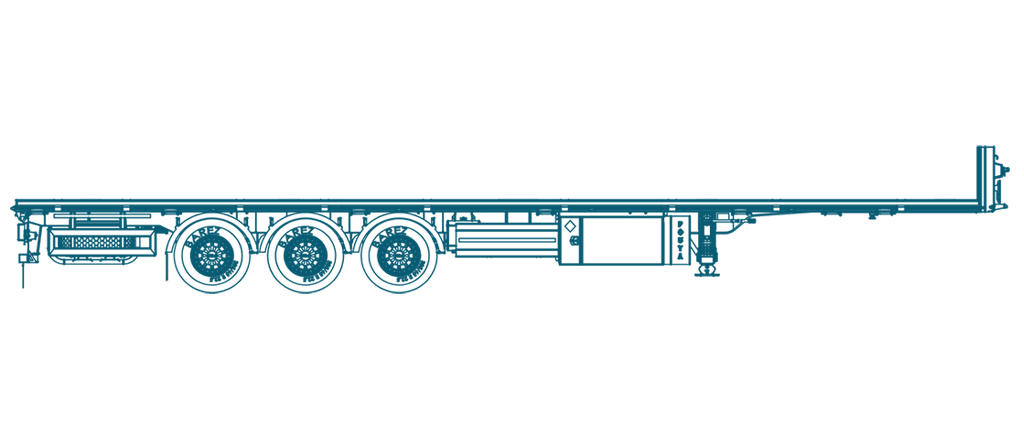 تریلر کفی سه محور رولبر