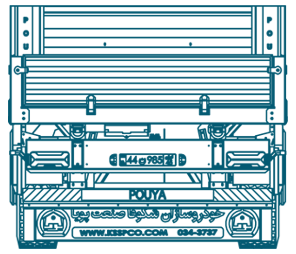 تریلر کفی نیم لبه دار سه محور