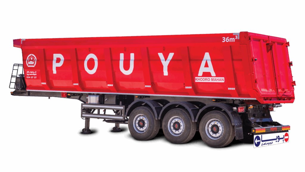 تریلر کمپرسی سه محور 36 متر مکعبی سبک وزن پویا خودرو ماهان