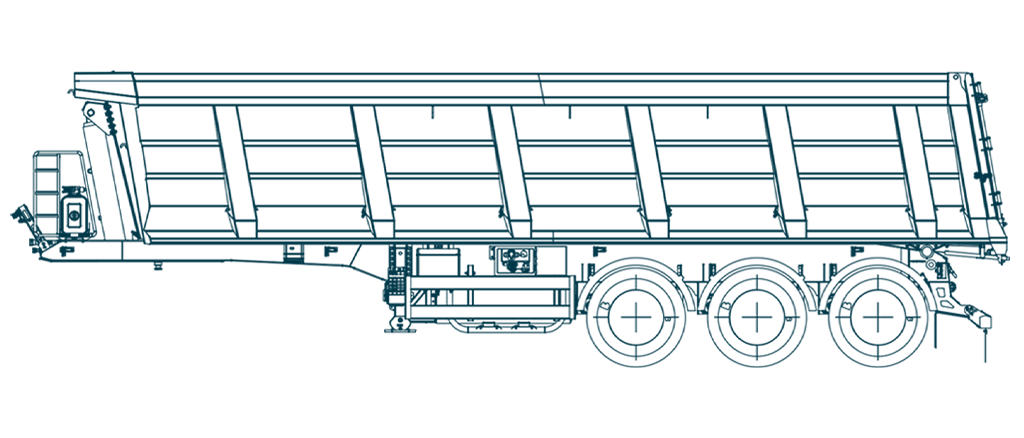 نیمه تریلر کمپرسی سه محور 36 متر مکعبی سبک وزن پویا خودرو ماهان