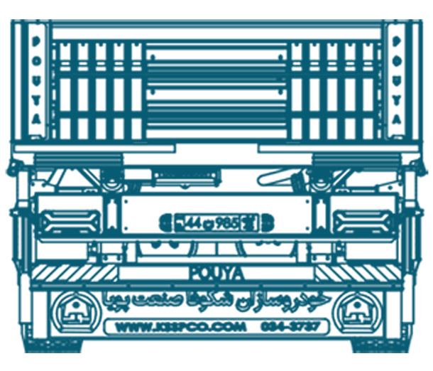 تریلر کفی سه محور رولبر طول 12.60 متر