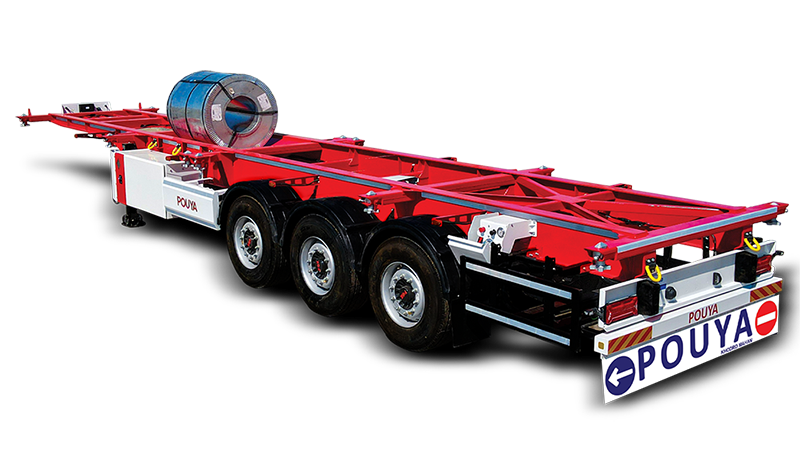 تریلر تیغه کانتینر بر رولبر (20/40 فوت)